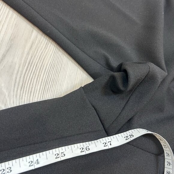 Fabrizio Gianni Size 8 Black Cropped Dress Pants Slight Flare Career 27” Inseam - Picture 9 of 9